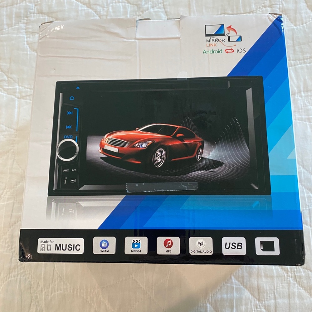 6.2 inch 16:9 high definition TFT LCD monitor made for music mirror link Iso.